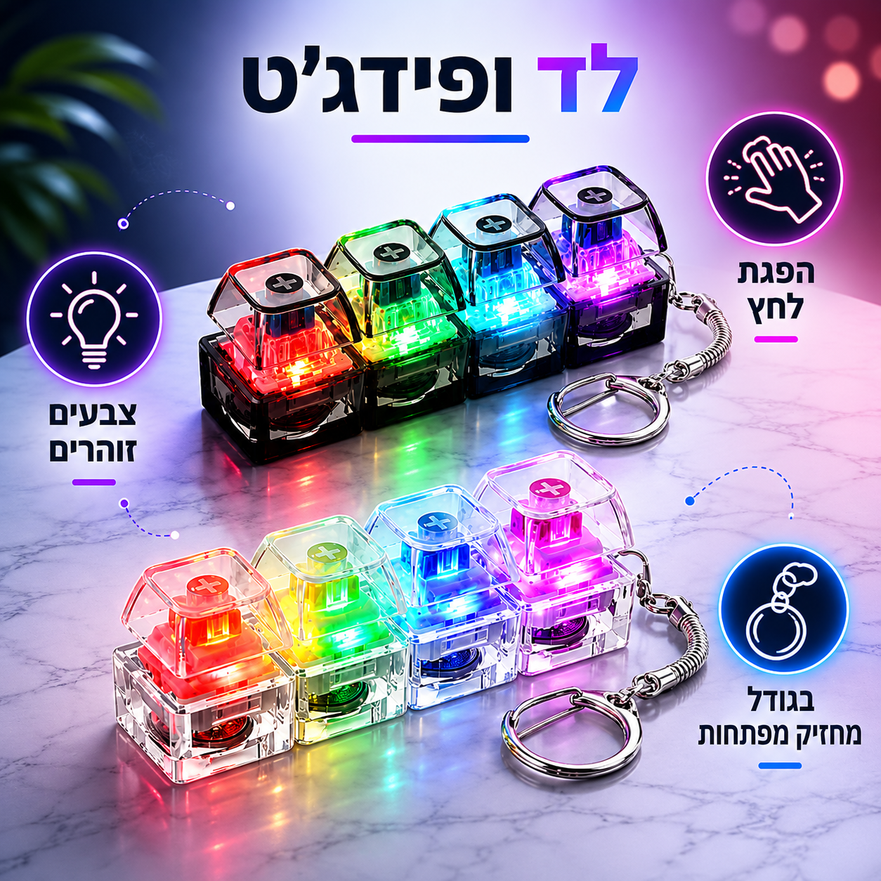 קליקר זוהר להפגת לחצים